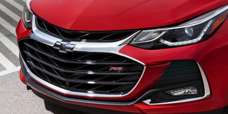 Red Chevy Cruze grille