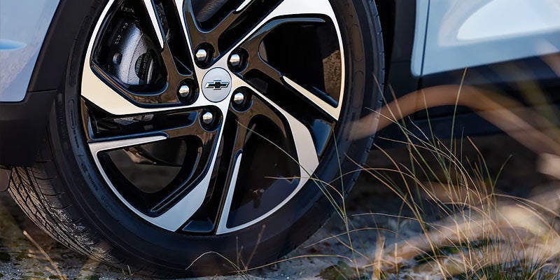 2022 Chevy Bolt EV wheels on grassy field
