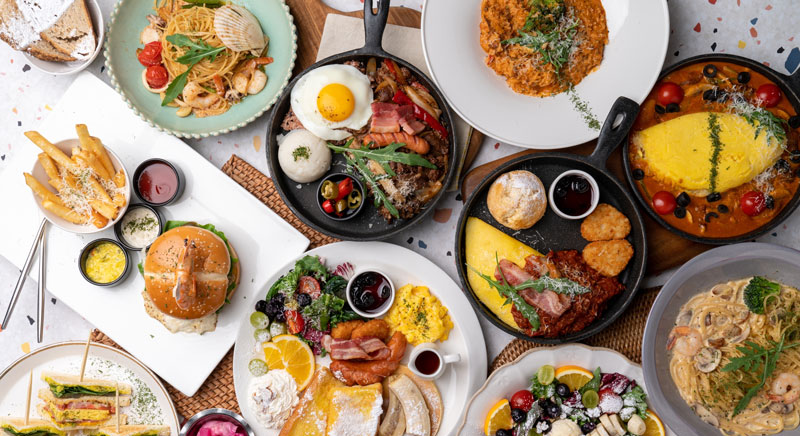 A wide variety of brunch options at Paramour Artisan Coffee